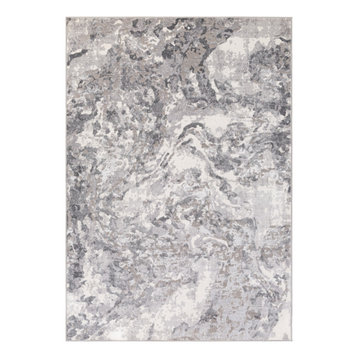 Perception PCP-2300 Rug, Taupe and Light Gray, 7'9"x9'6"