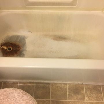 Before Enamel tub