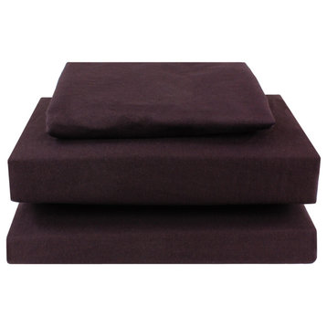 Everything Comfy Soft Brushed Microfiber Sheet Set, Chocolate, Queen