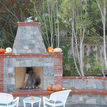 Bluestone Fireplace and BBQ, and Patio