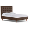 Palmer Drive Upholstered Bed, Carob Vegan Leather, Queen