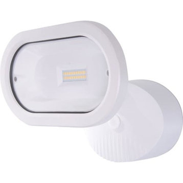 14W 1 LED Single Head Outdoor Security Light, White, 6.38"