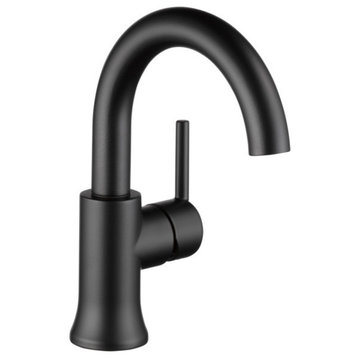 Delta Trinsic Single Handle Bathroom Faucet, Matte Black, 559HA-BL-DST