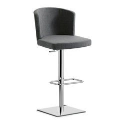 Doris S Adjustable Bar Stool with Base No. 50 - Mirror Chrome - Bar Stools and Kitchen Stools