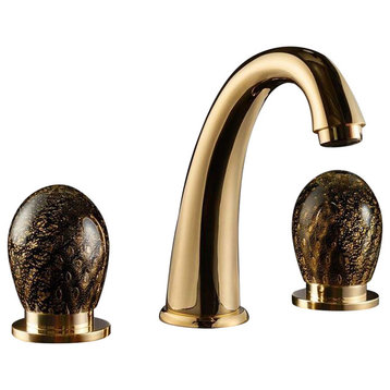 Murano Luxury 3-hole Bathroom Faucet, Without pop-up drain
