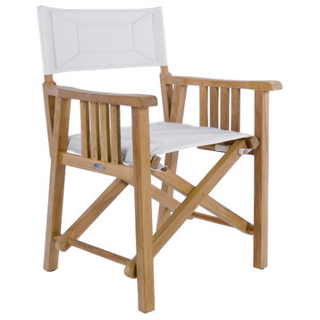 Barbuda Teak Director Chair, Cushion: Canvas