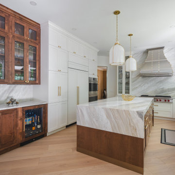 Inside This Transitional Kitchen Masterpiece | Quartzite Countertops That Stun!