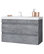DP Wall Bath Vanity Cabinet Set 33.5" Single Sink With Laminated Granite Finish
