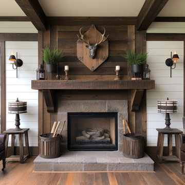 Gorgeous Fireplace Mantels with Wooden Corbels
