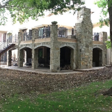 Nebraska Deck with Fireplaces