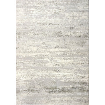 Couture Ivory And Gray Area Rug, 2.2'x7.7'
