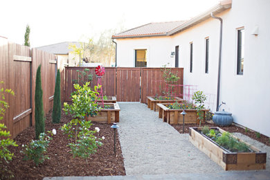 Design ideas for a transitional garden in San Luis Obispo.