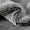 Croscill Sable Faux Fur Oversized Throw Blanket 60x70, Gray, Throw Blanket