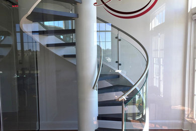 Glass Spiral Staircase in Louisiana