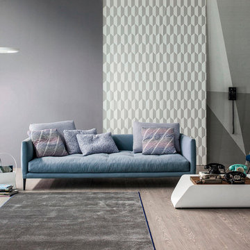 Selling: Coral Sofa, Bend Coffee Table, Magazine Bag, Leija Floor Lamp