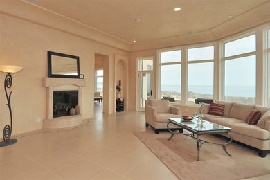 Living room - mediterranean living room idea in Other