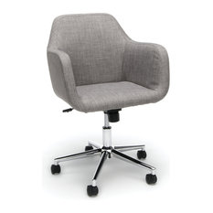 50 Most Por Upholstered Office Chairs For 2019 Houzz Model Ess 2085 Essentials By Ofm Upholstered Home Desk Chair Gray