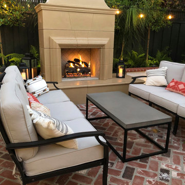 Cozy fireside hang out