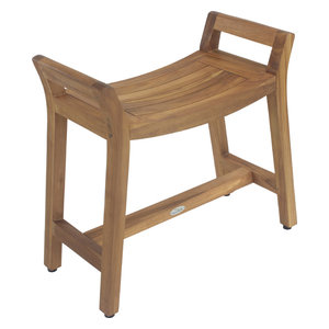 teak shower bench with arms