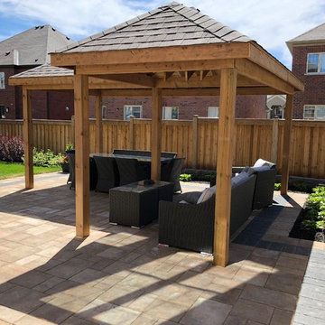 Complex Backyard Project with Composite Decking, Gazebo with Roof in King City