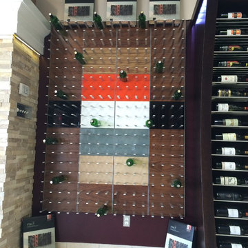 Wall-mounted wine storage system - STACT Wine Racks