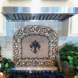 Handcrafted mosaic mural for kitchen backsplash - Tile