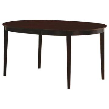 Benzara BM68977 Modish Oval Shaped Wooden Dining Table, Brown