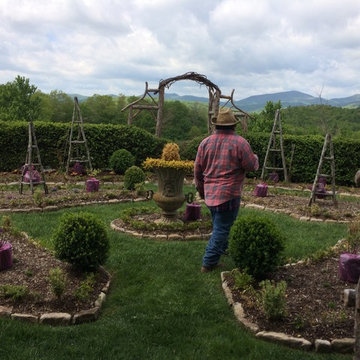 Antique Rose Garden - in North Carolina - Designed by Mary Palmer Dargan