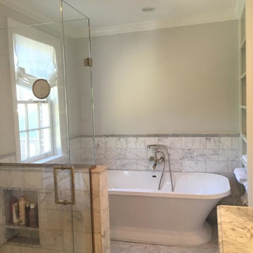 A New Classic Marble Master Bath