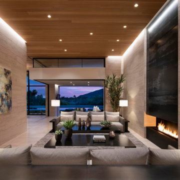 Now and Zen - Living Room with Sunset Views