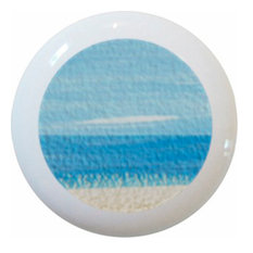 Beach Ceramic Cabinet Drawer Knob