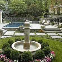Outdoor fountains