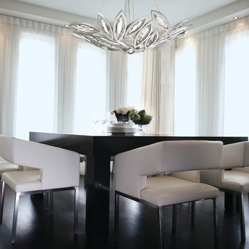 Fine Art Lamps 850440-12 Marquise Silver Leaf Pendant