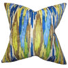 Ulyanka Geometric Pillow Blue 18"x18"