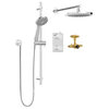 Belanger Rain Thermostatic Dual Function Shower System, Wall