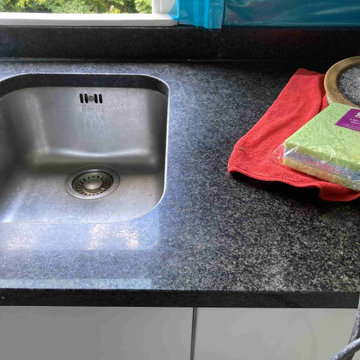 Removing Limescale from Granite Worktops in a Folkestone Kitchen