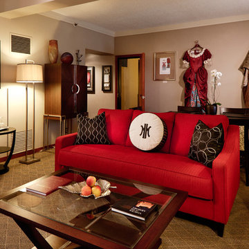 Portland Center Stage Suite at The Heathman Hotel, Portland, By Bluevine Studio