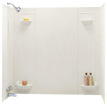 Swan 30x60x57 Veritek Bathtub Wall Kit, Bisque