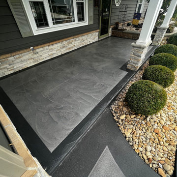Decorative Concrete Overlay Driveway & Entryway