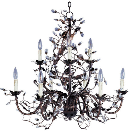 Elegante 9-Light Chandelier, Oil Rubbed Bronze