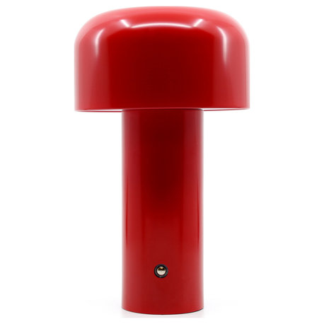 Silhouette 3 Temperature Dimmable LED Touch Rechargeable Red Table Lamp