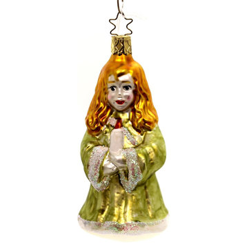 Holiday Ornaments CHOIR GIRL w/ WHITE CANDLE Ornament OWC Old World Inge Ta151
