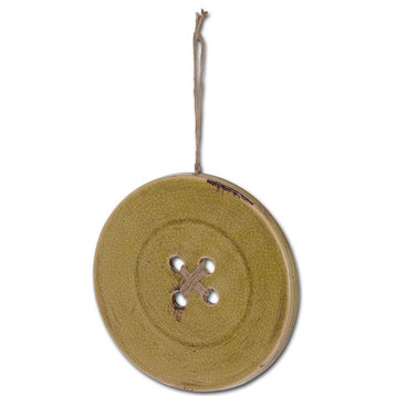 Spry II 11" Round Wall Mountable Ceramic Hanging Button