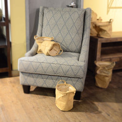 low arm occasional chair in cotton print - Products