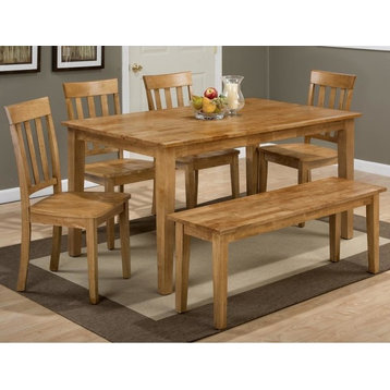 Simplicity Honey Rectangle Dining Table