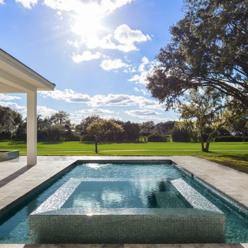 New Transitional Custom Home Overlooking the First Green in Bay Hill
