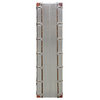 Pilot Tall Cabinet in Silver Aluminum Cladding and Leather Accents