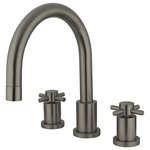 Kingston Brass - Kingston Brass Roman Tub Faucet, Brushed Nickel - Introduce your bathroom to state-of-the-art glamour with this Roman tub filler. It is constructed of high quality brass and available in a variety of beautiful finishes.