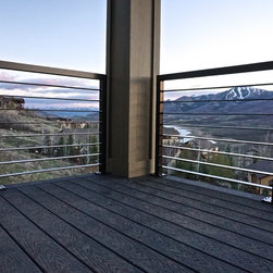 Modern Railing w/ integrated stainless hardware design - Products