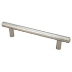 Cosmas - Cosmas 3-3/4&rdquo; Hole Spacing Satin Nickel Euro Style Bar Pull - 3-3/4" (96mm) Hole Centers